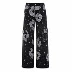 Midnight Crystal Cargo Jeans