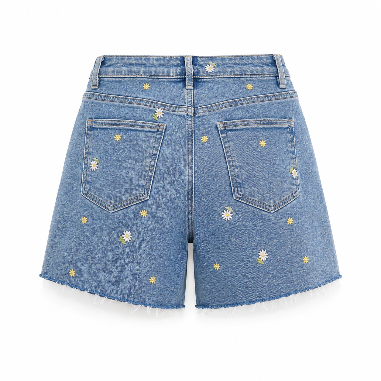 Daisy Days Embroidered Shorts