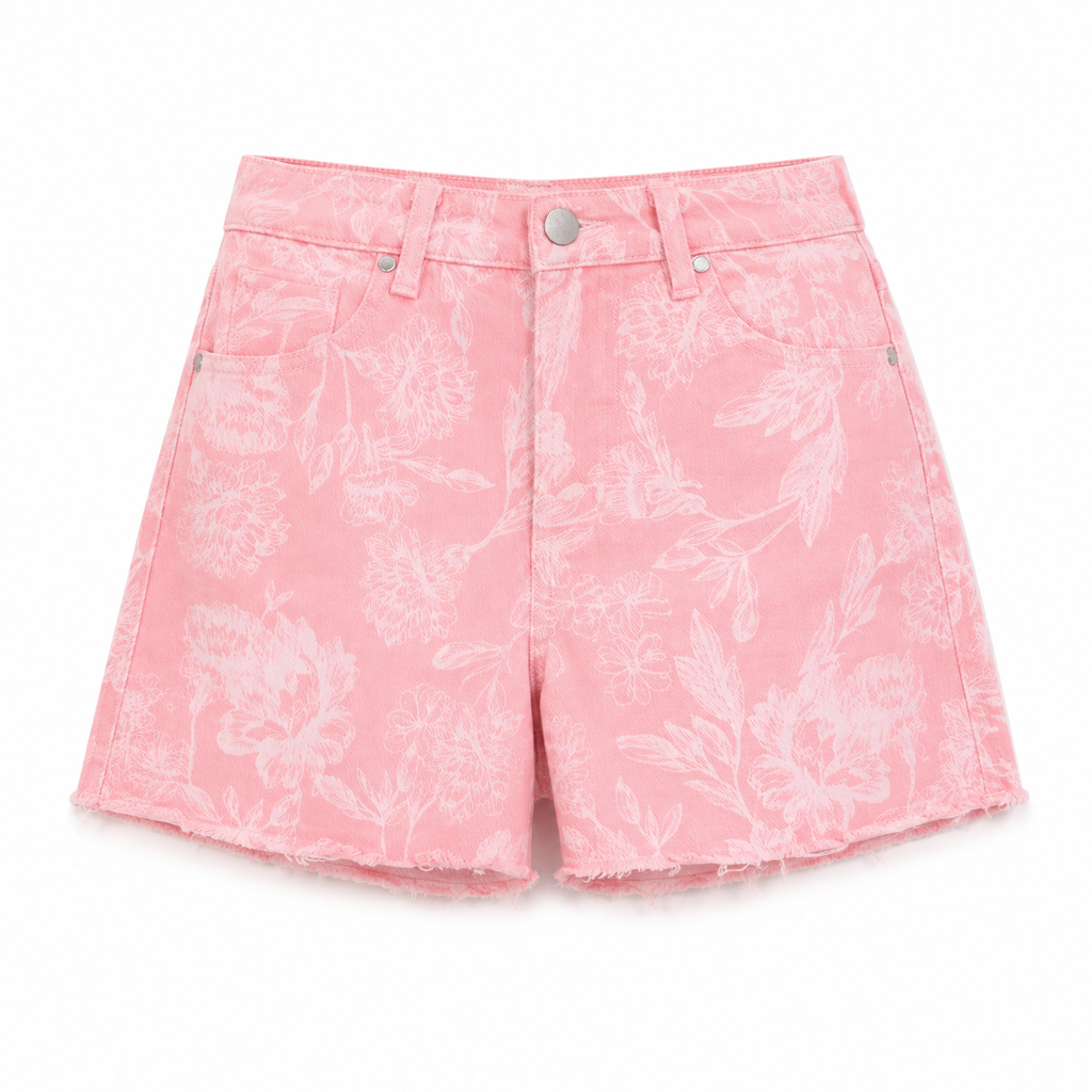 Blushing Blooms Floral Shorts