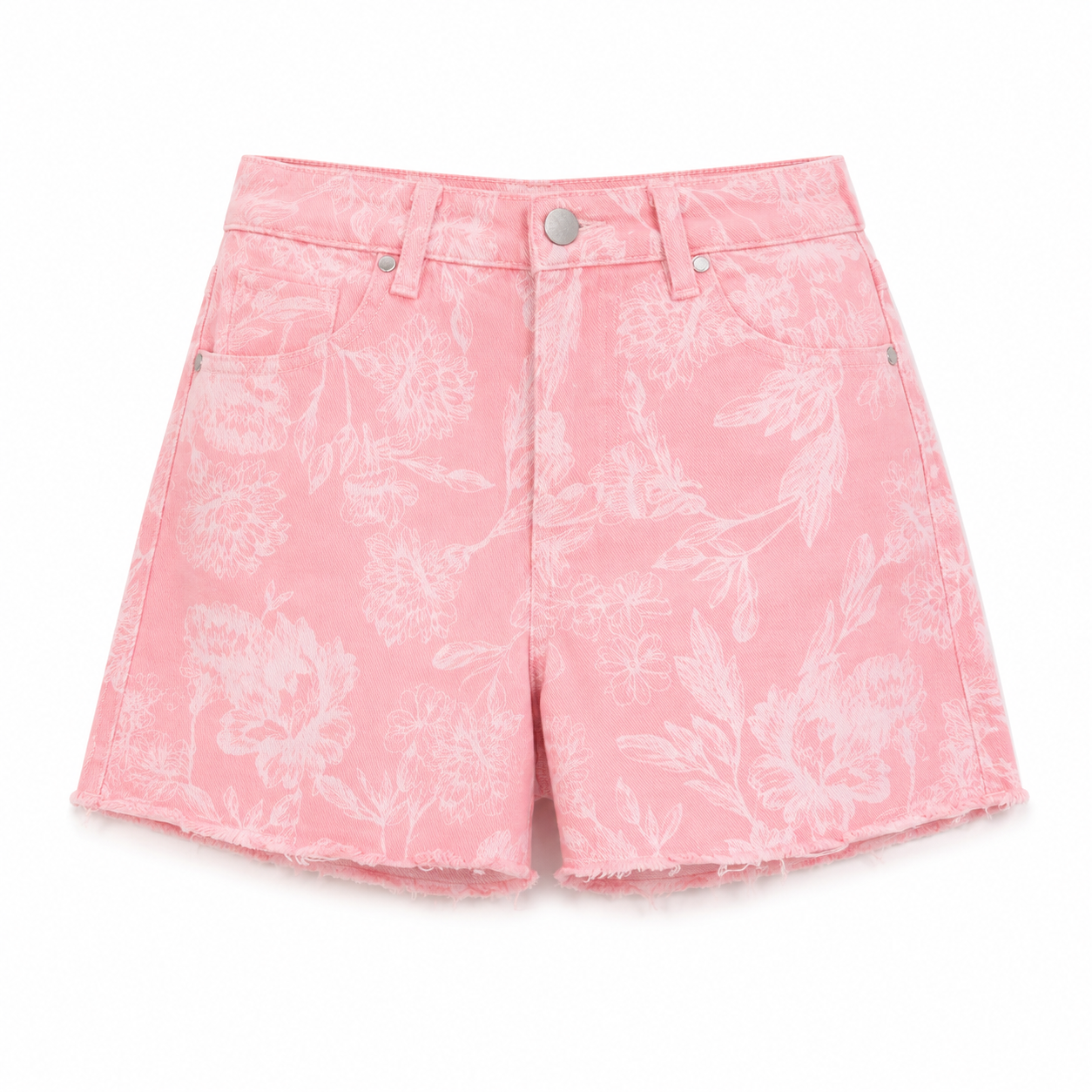 Blushing Blooms Floral Shorts