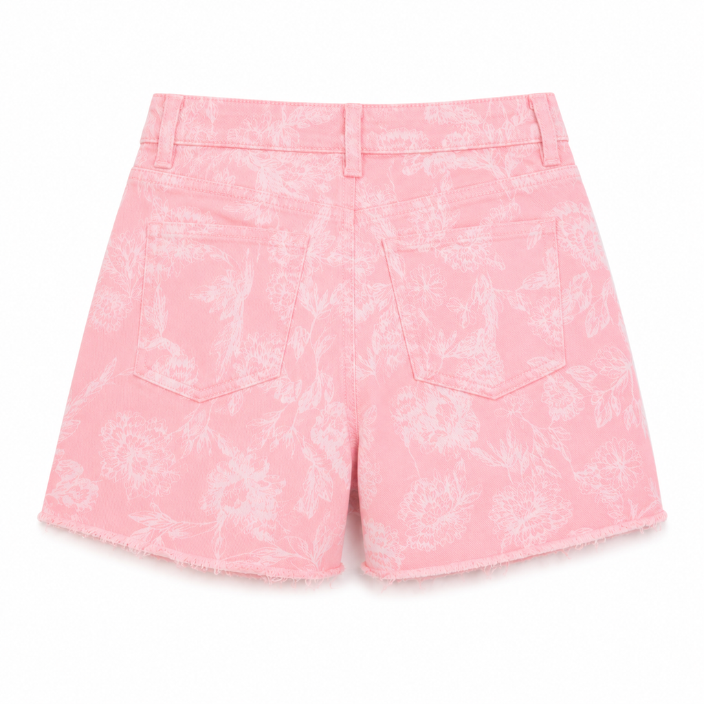 Blushing Blooms Floral Shorts